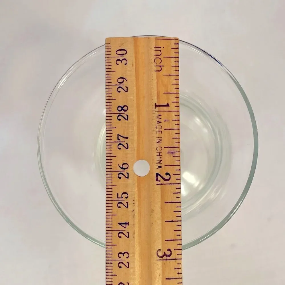 4 VINTAGE PRINCESS HOUSE HURRICANE GLASSES IN HERITAGE PATTERN LIKE NEW
